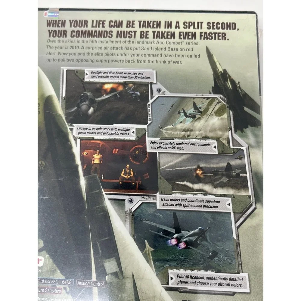 PlayStation 2 Ace Combat 5 The Unsung War by Namco - New and Sealed (Retired)
